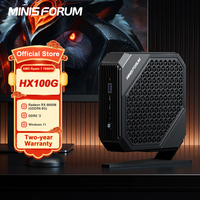 MinisForum HX100G Mini PC Gaming Windows 11 Mini PC AMD Ryzen 7 7840HS RX 6600M DDR5 32GB 1TB SSD 8K USB4 Mini Desktop Computer