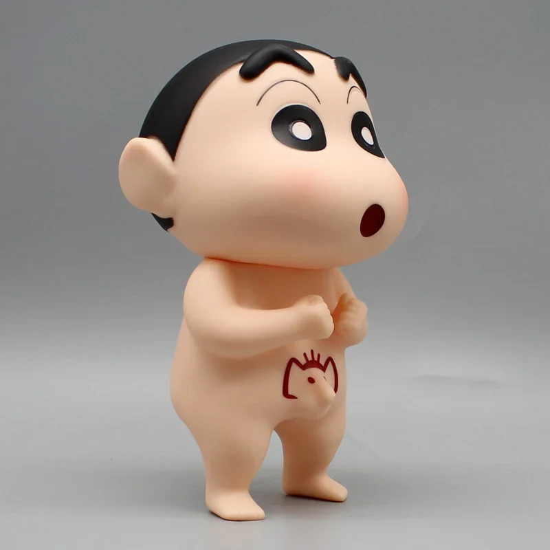Crayon Shin-Chan Anime Figure Kid Shin-Chan Nude Bathe Action Figurine Statua in PVC Modello Bambola Ornamenti da scrivania Collezione Giocattolo Regalo