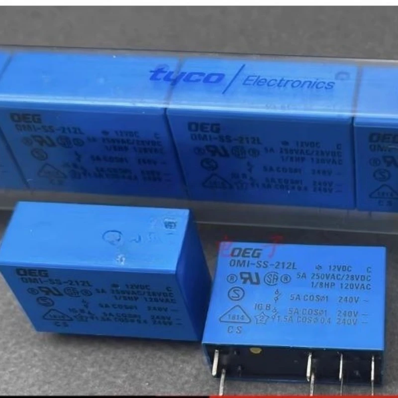 5PCS/LOT OMI-SS-212L OEG Relay 8-pin 5A Relay 12VDC 212L1