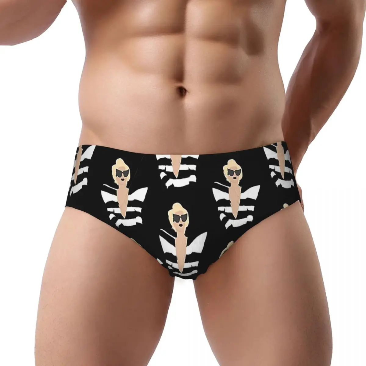 

Lady Gaga Telephone Men Triangle Panties Soft Boxer Underpants Short Underwear for Homme Man Boyfriend Gifts