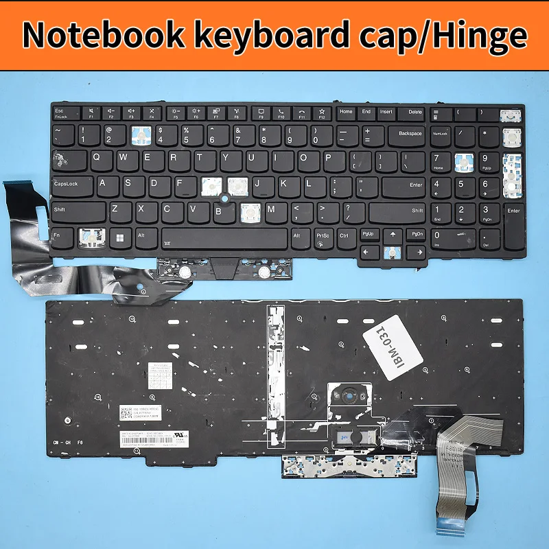 Tampa de Tecla Original de Reposição com Dobradiça para Teclado de Notebook Lenovo ThinkPad E15 E14 Gen 1 2 Gen3 Gen4 20RD 20T8 20YG 21E6