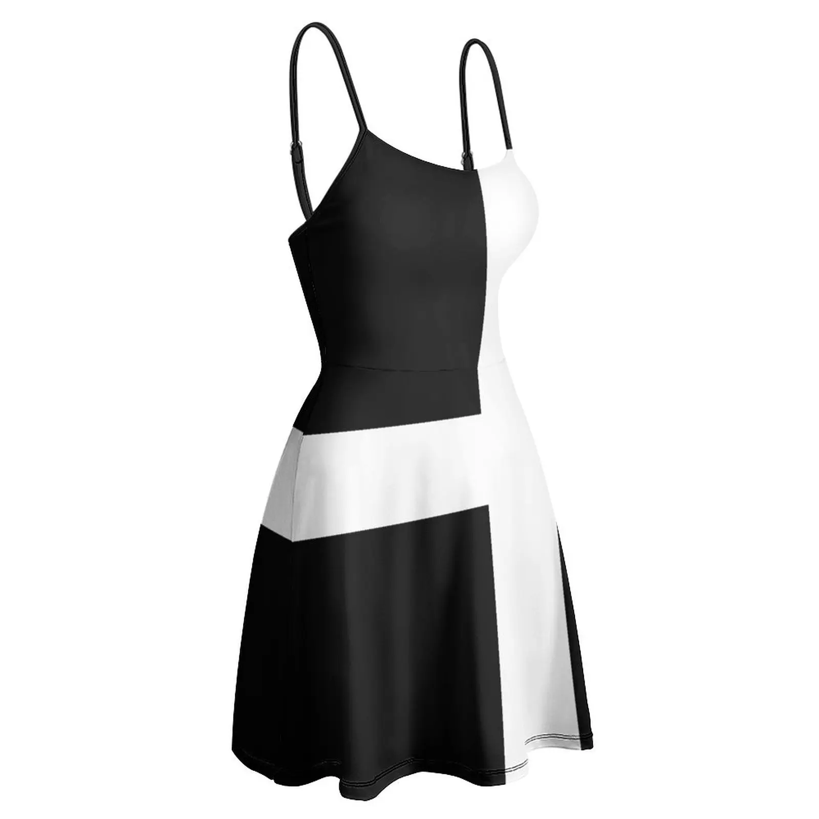 Sexy  Woman's Gown Dresses Saint Piran’s Flag (Cornish Flag) Women's Sling Dress Creative  Vacations Novelty