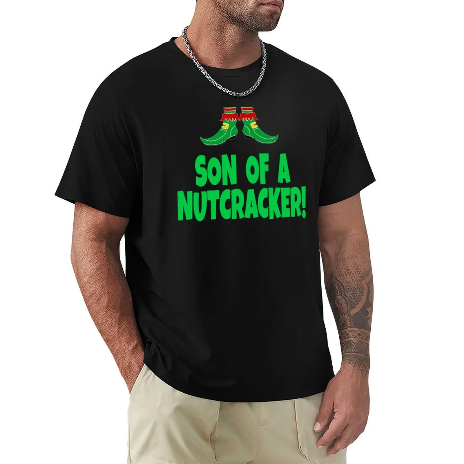 

Son Of A Nutcracker - Elf Movie Quote T-Shirt baggy shirts street wear mens t shirts top quality