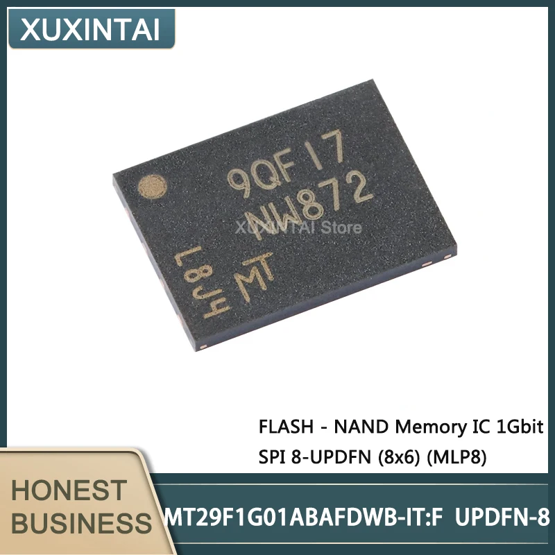 5Pcs/Lot  New Original  MT29F1G01ABAFDWB-IT:F MT29F1G01 UPDFN -8  FLASH - NAND Memory IC 1Gbit SPI