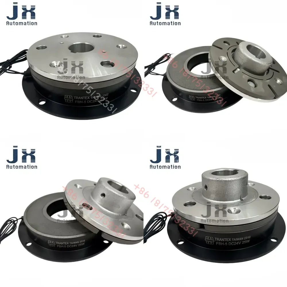 

Flange Type Electromagnetic Brake FBN-5 FBH-5 DC24V 25W 25mm 30mm Bore Industrial Power-off Brake for Automation Machinery