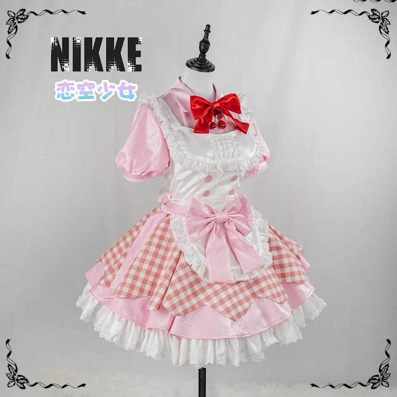 2025 COS NIKKE: 승리의 여신 메이드 로리 드레스 코스프레 의상 할로윈 의상 여성