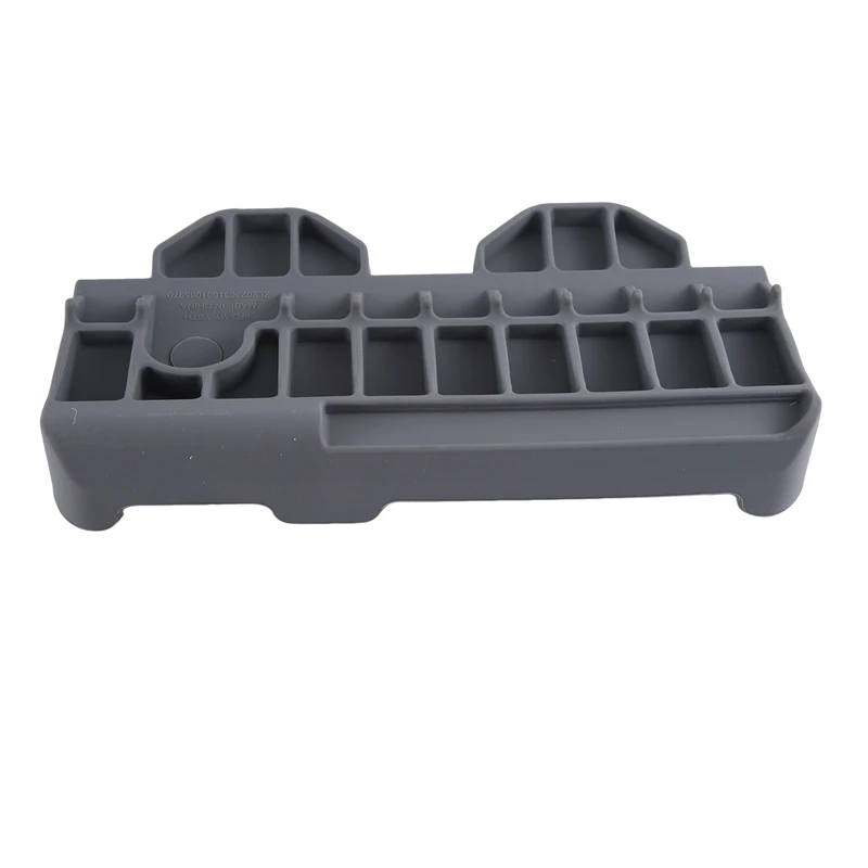 Bandeja de soporte para Interior de coche, caja de almacenamiento trasera, tablero, almohadilla de almacenamiento, Tesla Model Y, 3 piezas, gris