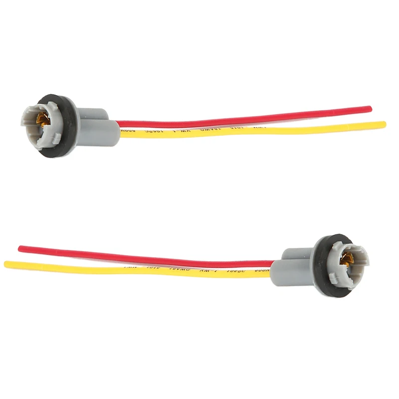 

2Pcs For 501 T10 W5W Automobile Small LED Light Bulb Plug Wedge Hard Adaptor Socket Connector Car Lamp Holder Adapters Base