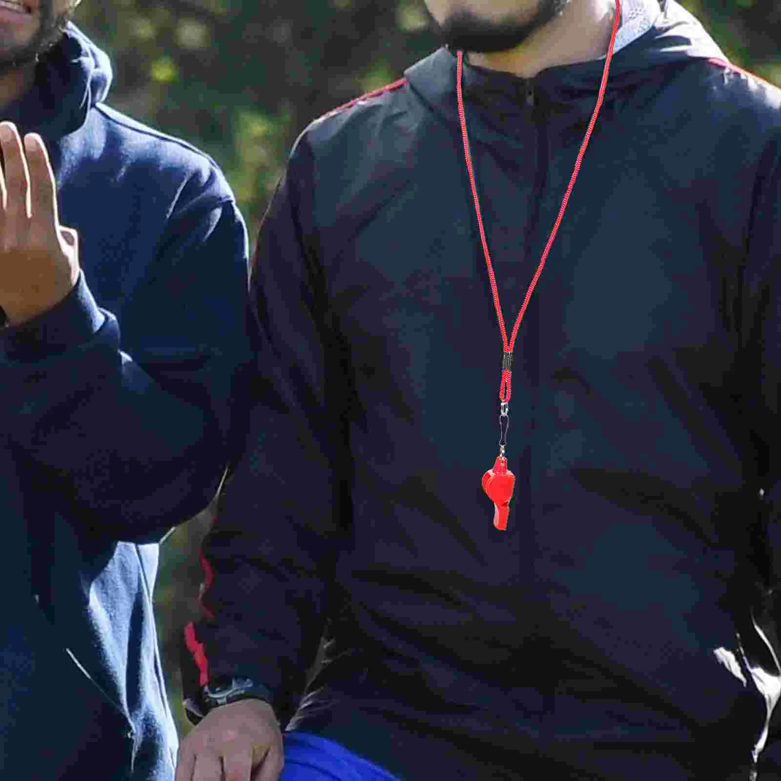 3 Pcs Emergency Whistle Car Keychain Pendant Referee Field Lifesaving Party Favors Travel