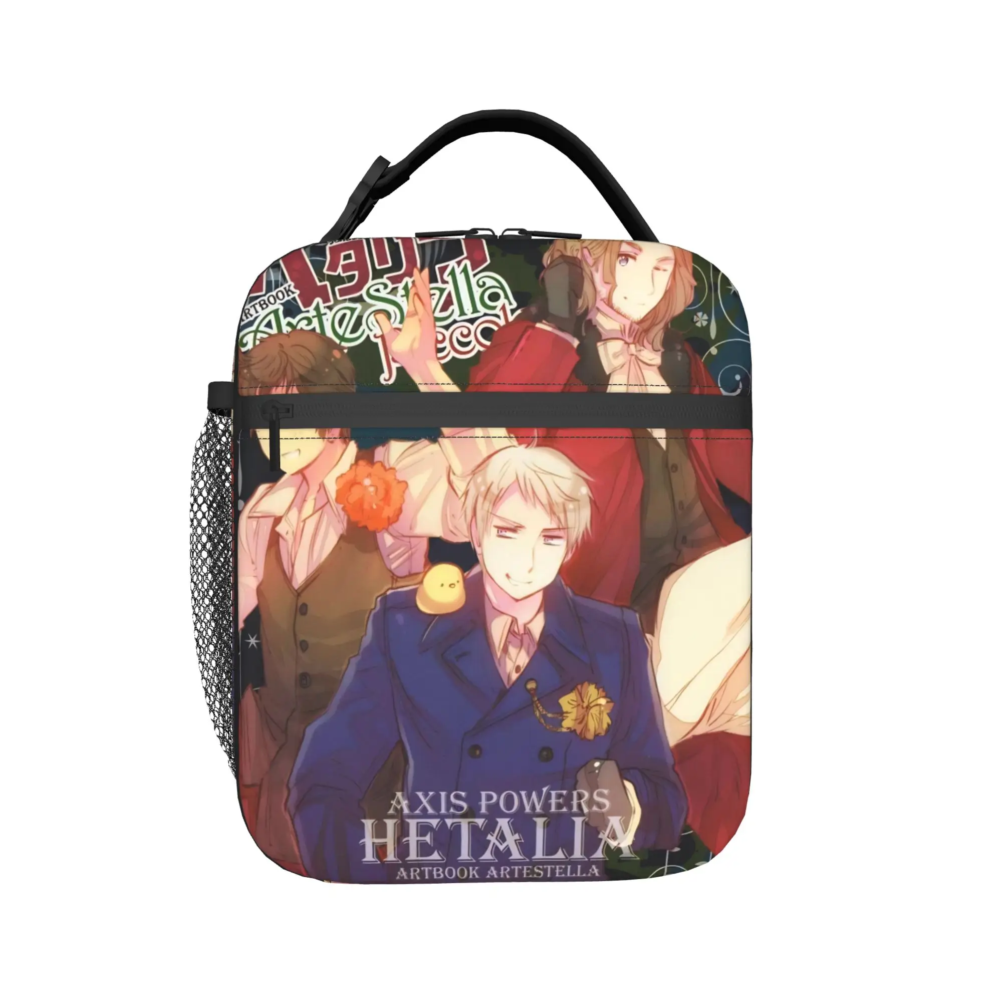 Hetalia Axis Powers Insulated Lunch Bag for Men Women  Food Container Bags Reusable Thermal Cooler Lunch Boxes For Work