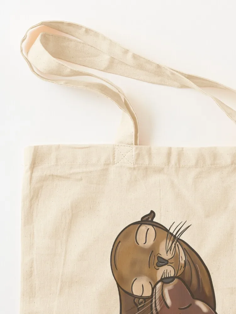Sea Lion Love - Tote Bag shoping bag personalized tote reusable grocery bags Fabric bag