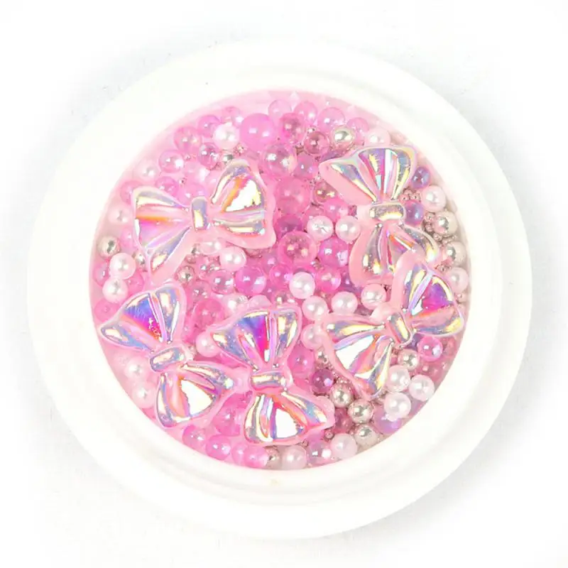 1~10PCS Colored Ab Crystal Flower Butterfly Nail 3d Butterfly Pattern Color Laser Nail Lightweight And Durable