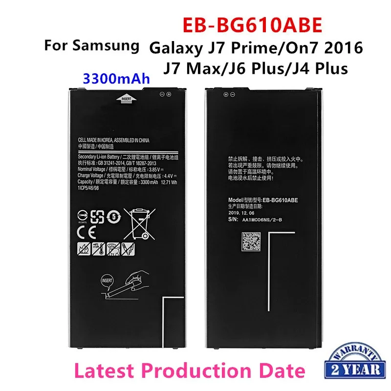 

Brand New EB-BG610ABE 3300mAh Battery For Samsung Galaxy J6 Plus J6+ SM-J610F / J4+ J4PLUS 2018 SM-J415 / J4 Core J410