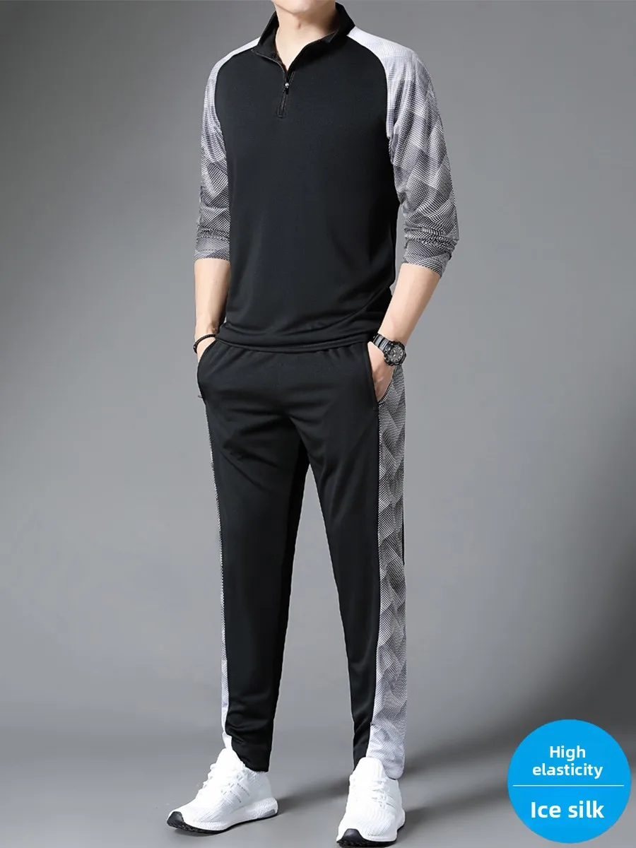 ensemble-de-sport-deux-pieces-pour-homme-printemps-automne-en-soie-glacee-fine-a-sechage-rapide-pour-fitness-et-course-a-pied-avec-t-shirt-a-manches-longues-et-pantalon-long-a-empiecements-de-couleurs