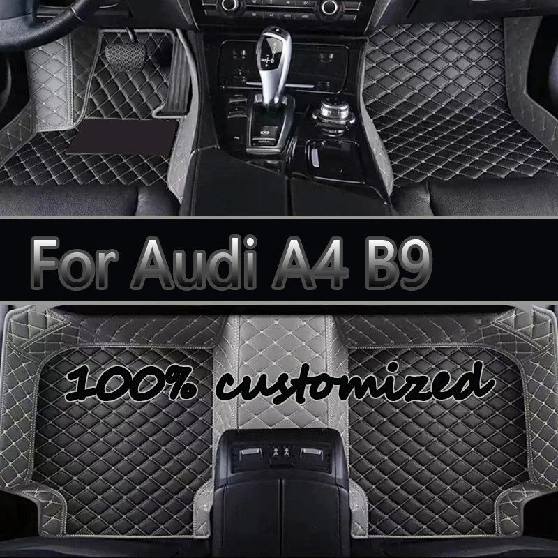 

Автомобильные коврики для Audi A4 B9 2017 2018 2019 2020 2021, пользовательские автомобильные подушечки для ног, автомобильный ковер, аксессуары для интерьера