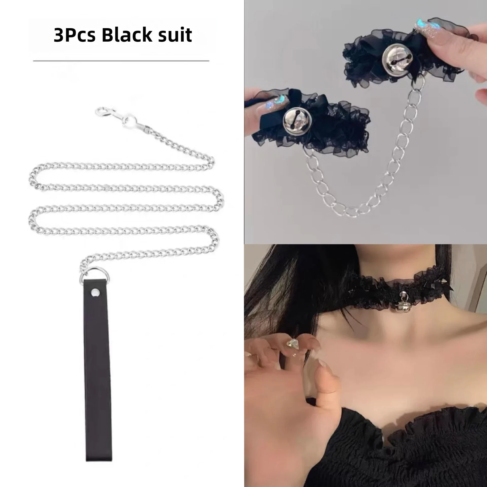 أجراس دانتيل مثيرة، أساور، خلخال، ممارسة الامتناع، دعائم للأزواج، أصفاد للقدم، خلخال، حلقات للساق، الرغبة، أصفاد، أغلال القدم،