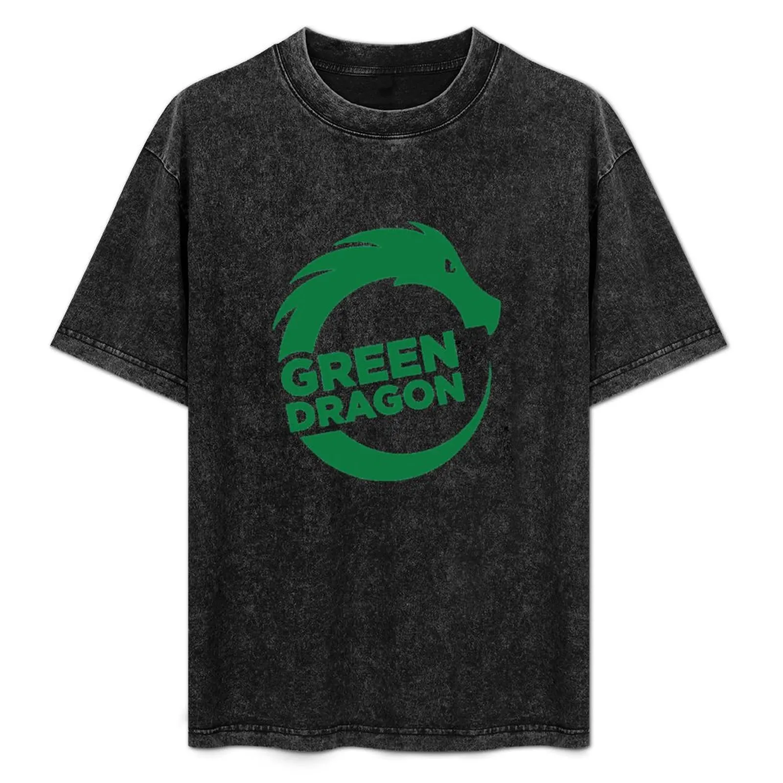 

Green Dragon T-Shirt Casual Daily Wear Short Sleeve Top