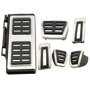 الفولاذ المقاوم للصدأ سيارة قدم الوقود دواسات الفرامل دواسات غطاء القابض لفولكس فاجن فولكس فاجن جولف 7 GTI MK7 لسكودا أوكتافيا A7 الملحقات أفضل 10 مبيعات غطاء محرك أماروك - رقم 9