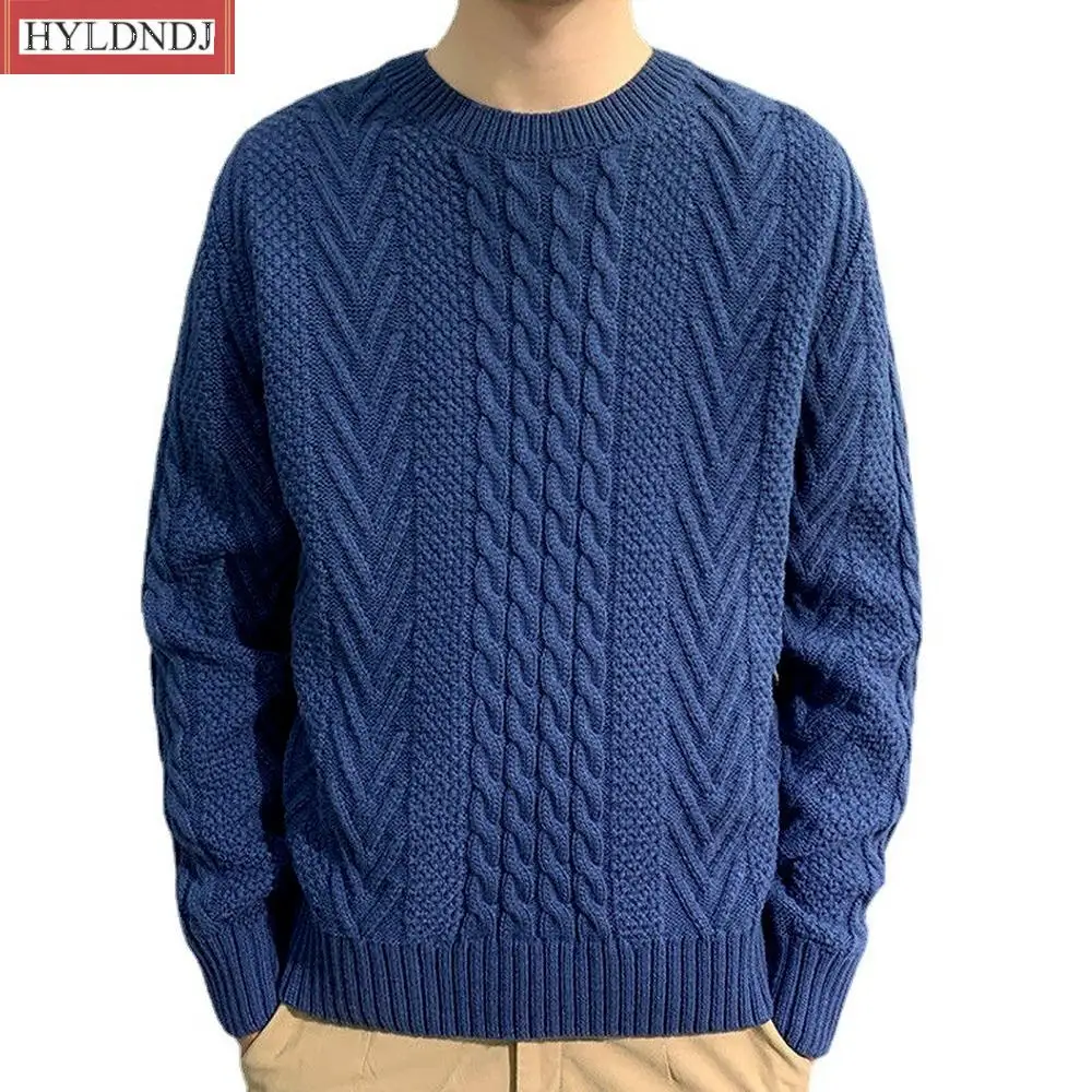 Nouveau Câble Tricot Pull Hommes Automne Hiver Tops Hommes Casual Chunky Tricot Cardigan Hommes Pull Sweaer Chemises Tricotées