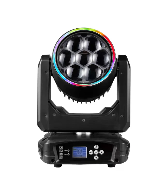 7pcs Mini 740 7X40W RGBW LED Zoom Moving Head Stage Light Bee Eye Design stage lighting