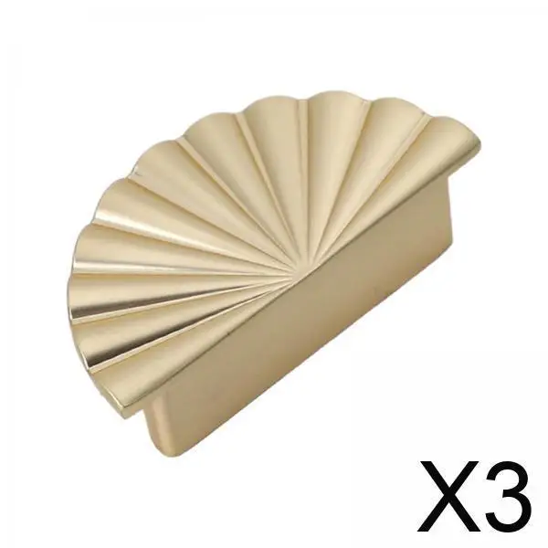 

3x ручка ящика, полувентиляторная форма, аксессуары для дверных ручек шкафа