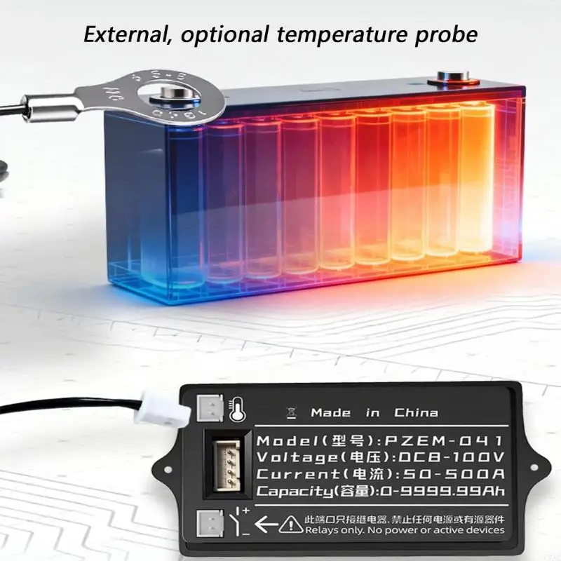 Battery Capacity Indicators 8-100V Leads Acid Lithiums Car Motorcycle Voltmeter C7AC