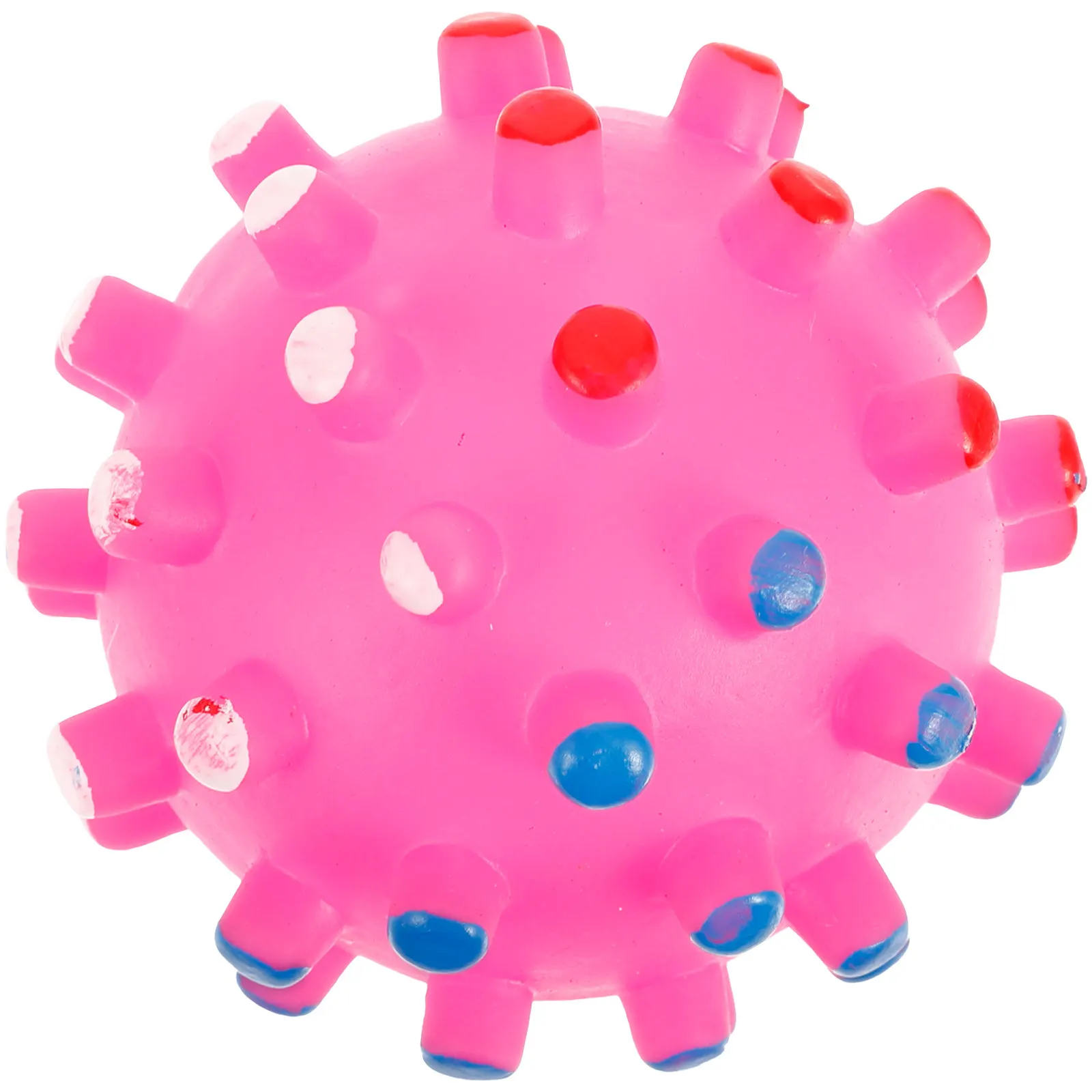 Colorful 7Cm Pet Chew Ball Squeaker Quack Sound Fun Interactive Dog Cat Playing Entertainment Beautiful Cat