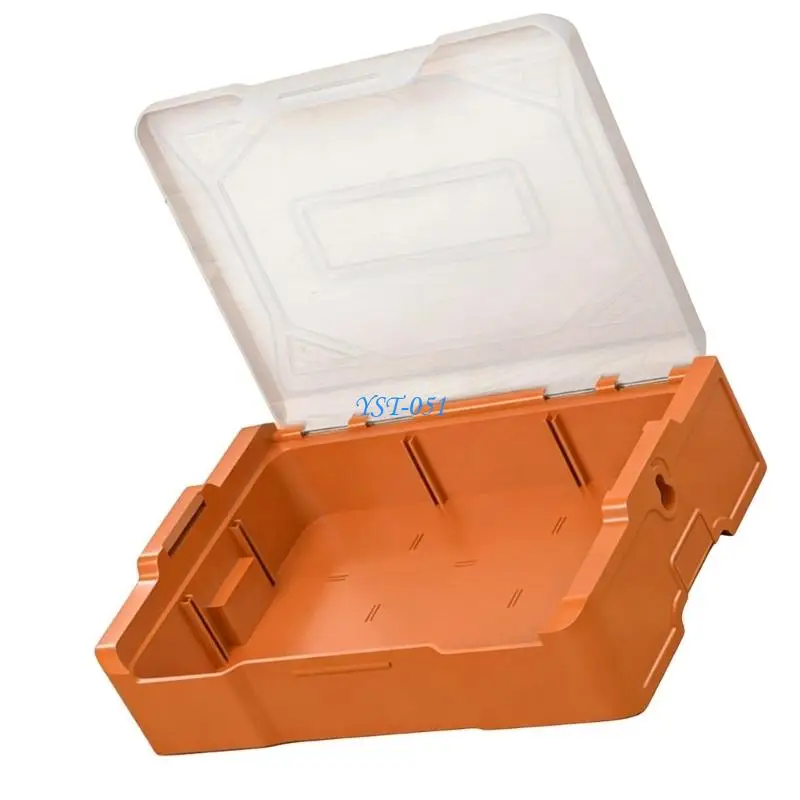 

E15A Clear Stackable Parts Storage Container Box with Lid Easy Access for Workshop