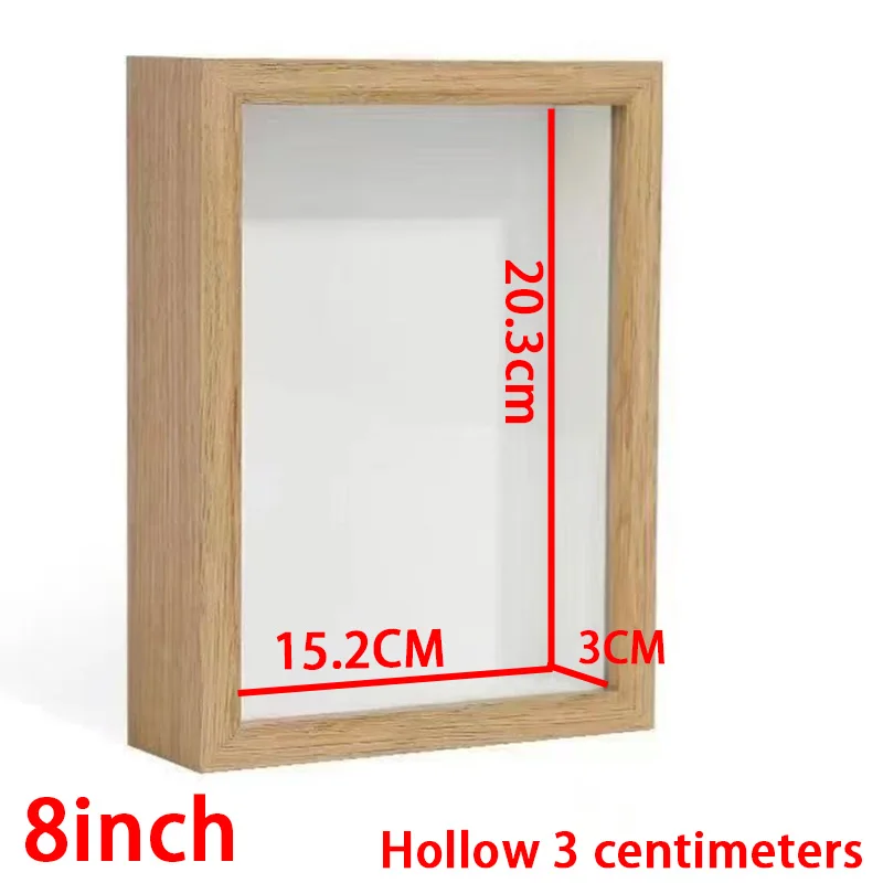 Shadow Box Depth 3cm Wooden Photo Frame for Displaying 3D Works