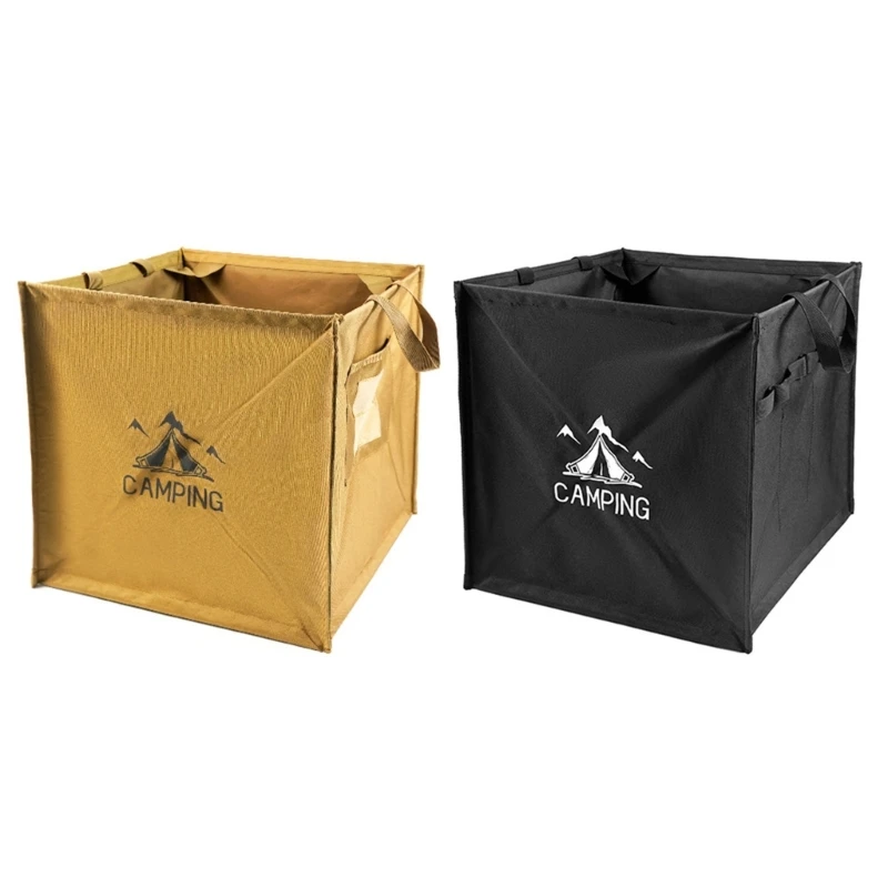 

Camping Trash Can Outdoor Folding Storage Box Large Capacity Garbage Bin