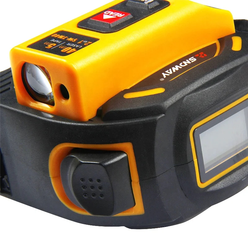 New 2 in 1 laser distance meter range finder 40M laser tape measure digital retractable 5m laser rangefinder Ruler Survey tool