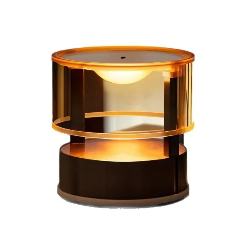 Modern induction control aluminum desk lamp, light luxury high-end feeling, creative small halo atmosphere lamp, bedroom