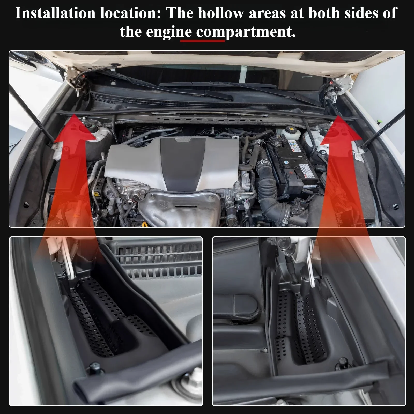Engine Compartment Protective Cover Filter Mesh Cover Car Supplies Car Accessories Tools For Lexus ES200/260/ES300h 2018-2025