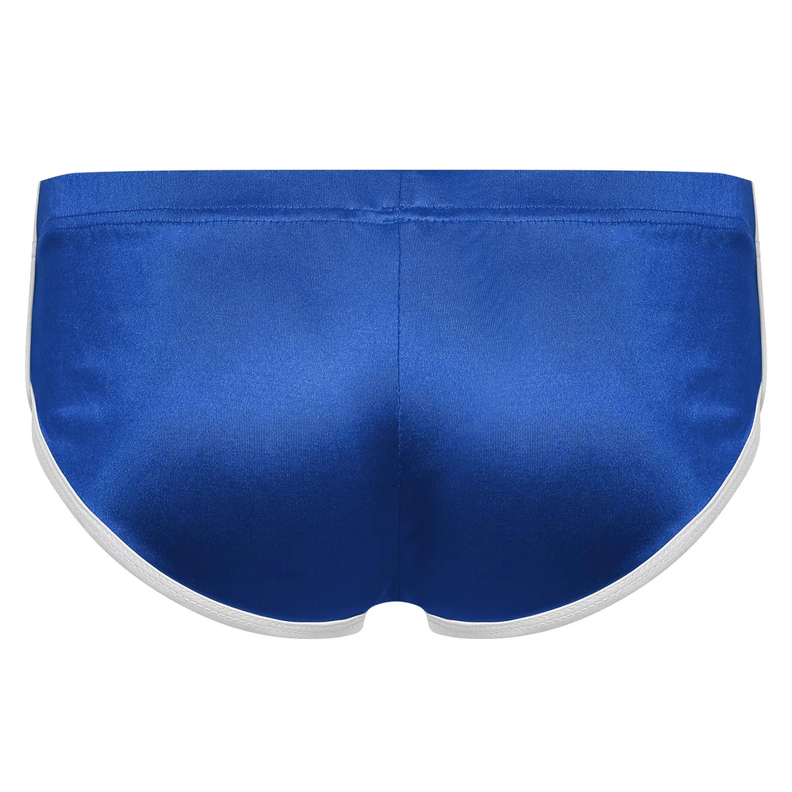 Men Split Side Ice Silk Trunks, Low Rise Quick Dry Sport Lounge Shorts, Fashion Smooth Satin Boxer Briefs Gym Running Daily Wear