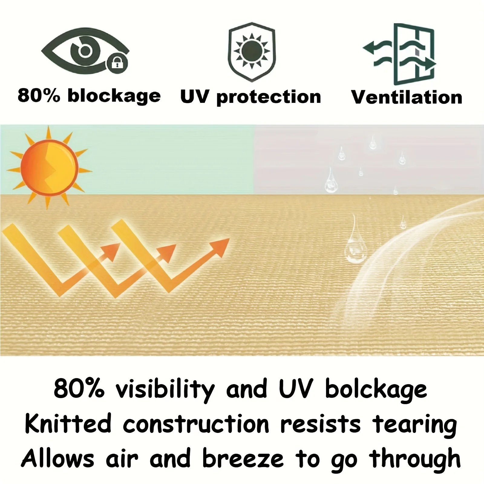Cooling Shed Shade Net - the Plastic Corner Reinforcement Design Offers Excellent Uv Resistance, and the Stitching Process Enhances