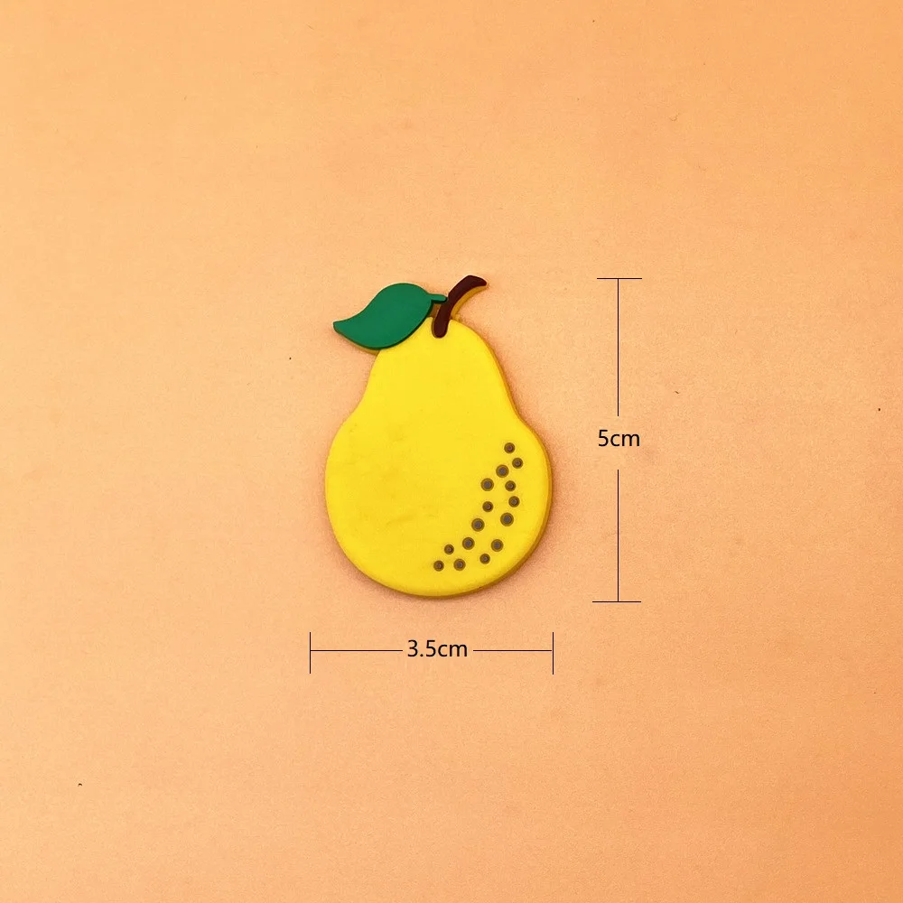 Simulated Fruit Vegetable Fridge Magnet Set for Children Cute Cartoon Refrigerator Magnets Decorative Magnetic Accessories