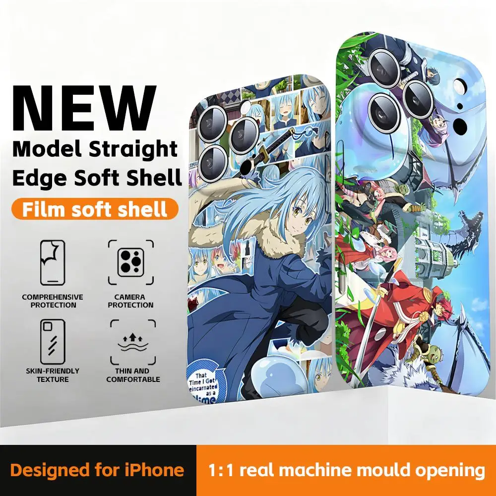 Slime-Anime-Rimuru-Tempest Phone Case Straight edge film Glossy soft shell For iPhone 17 16e 16 15 14 13 12 Pro Max Plus Slime-Anime-Rimuru-Tempest Phone Case Straight edge film Glossy soft shell For iPhone 17 16e 16 15 14 13 12 Pro Max Plus