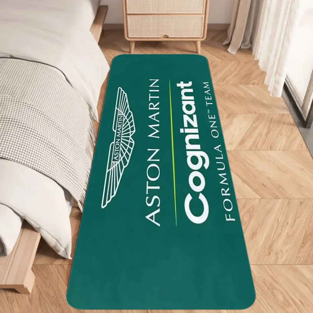 Fernando Alonso 14 Aston Martin F1 Floor Mat Graphic Printed Flannel Doormats for Bathroom Kitchen Entrance Carpet Home Decor