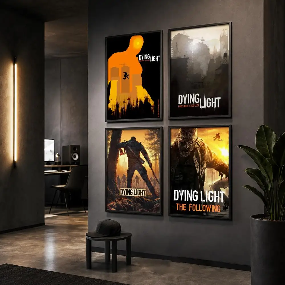 Game D-Dying L-Light Poster HD Home Wall Stickers House Hallway Living Room Bedroom Bar Office Decor Art Prints