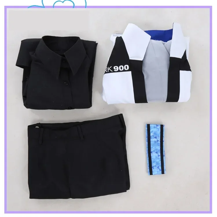 Ensemble complet de vestes de cosplay pour hommes et femmes, Detroit, Devenir humain, Connor, Agent imbibé, RK900, Costume d'Halloween