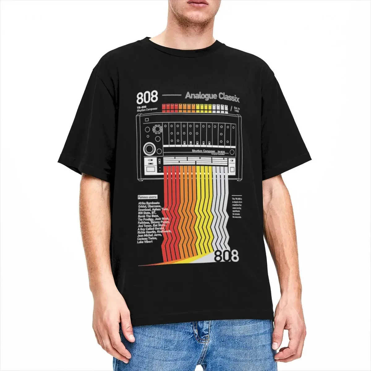 Men Women T Shirt Roland TR-808 TR 808 Musical T Shirt Fashion Pure Cotton Vintage Classic O-Neck T Shirt Large Size T Shirt