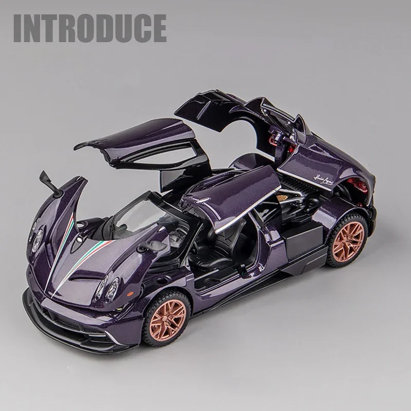 1:32 Pagani Huayra Dinastia Supercar Legierung Auto Druckguss Modell Sound und Licht Auto Modell Spielzeug Sammlung Kinder geschenk