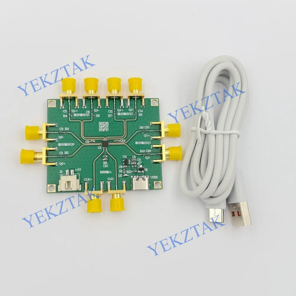 ADCLK944 7GHz High-speed Clock Fan Out Buffer, 1 Differential Input and 4 Outputs, Four Layer PCB