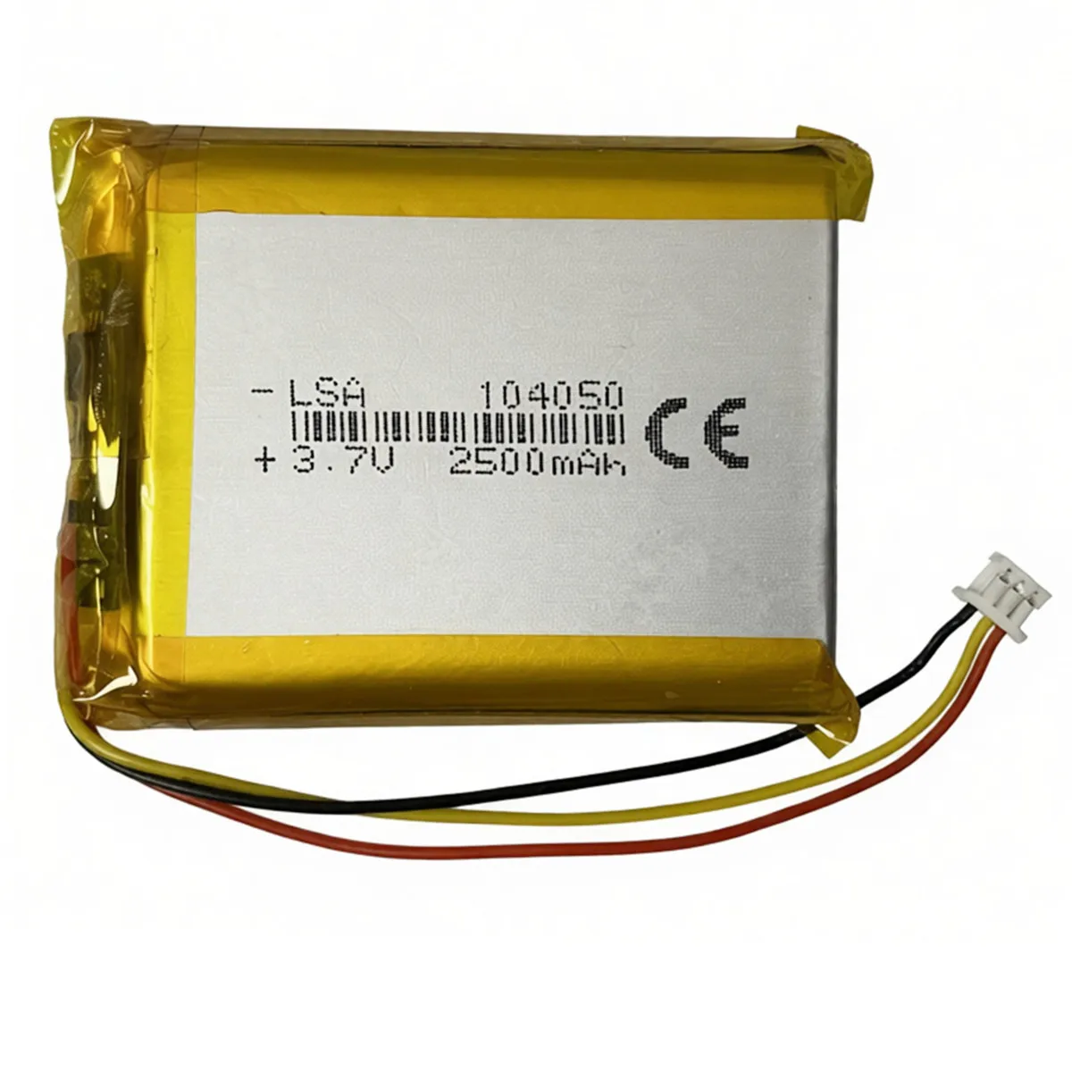 3.7V 2500mAh 104050 JST 3Pin 1.25mm Plug Rechargeable Lipo Battery NTC Thermistor For GPS Car Camera Tablet PC Tablet PC Speaker
