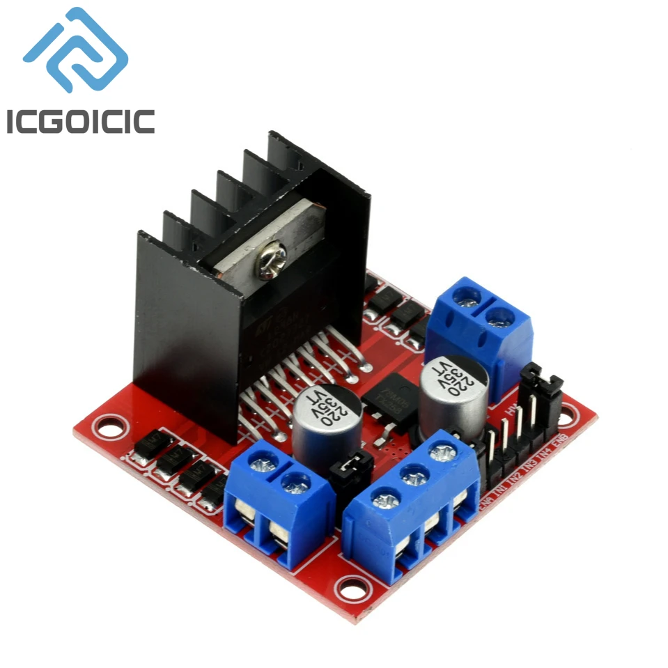 Picture 6: L298N DC Motor Driver Module L298N Stepper Motor Smart Car Robot Breadboard Peltier High Power L298 DC Motor Driver for Arduino