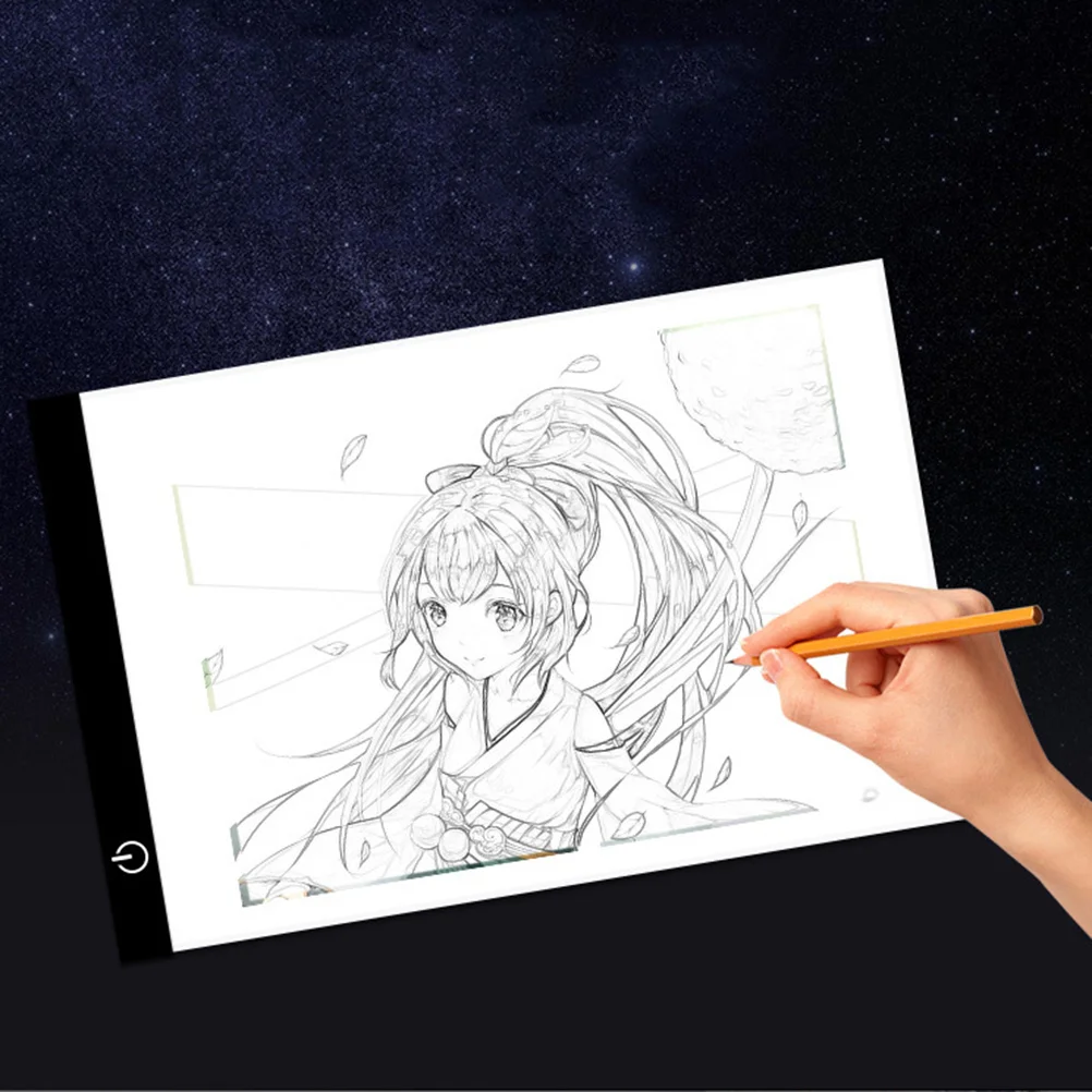 Tablero de copia Led A5, herramienta de rastreo portátil ultrafina, luz que cuida los ojos sin parpadeo para práctica de dibujo, escritorio de copia práctico