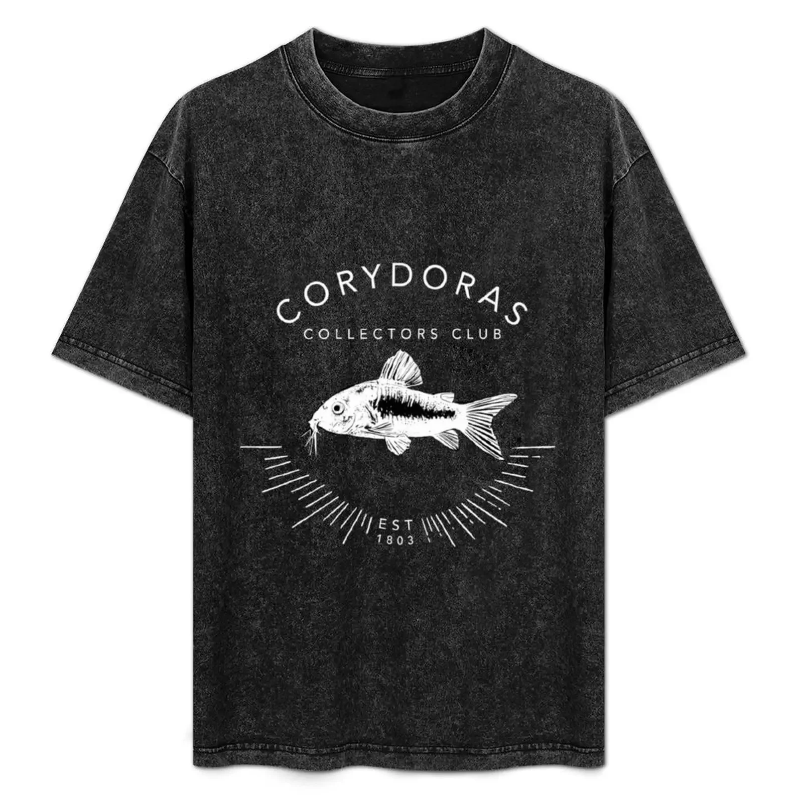 

Corydoras Collectors Club Cory Catfish Cory Fish Keeping White Text Design T-Shirt plus size tops mens tall t shirts