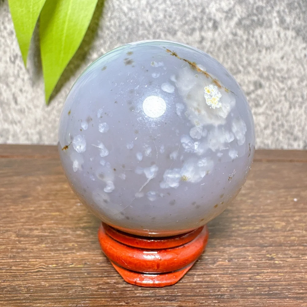 Natural Agate Sphere Crystal Stone Quartz Home Decor Energy Healing Reiki Gift Lucky Love Auspicious