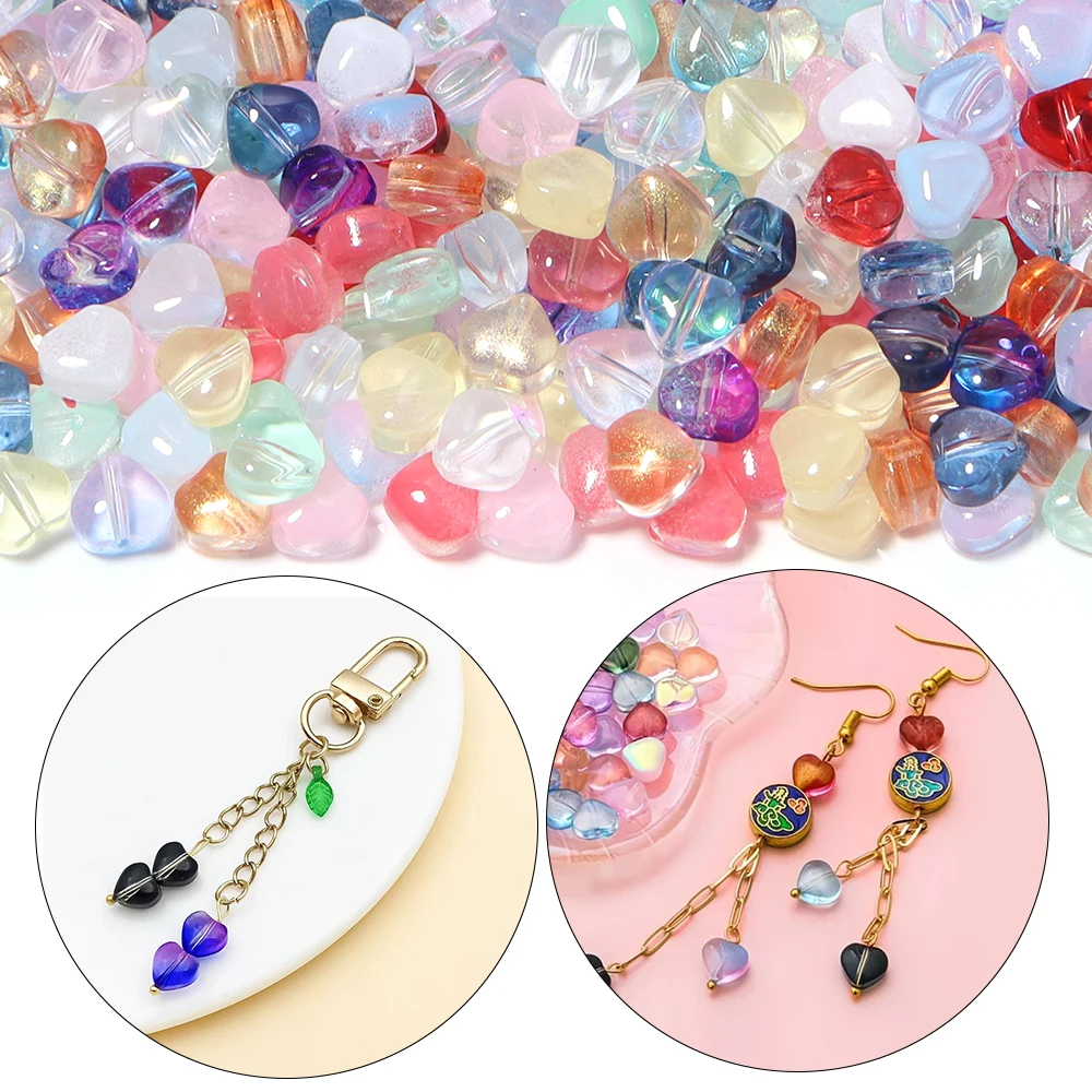 50 pz/lotto Perline a Cuore Co - Body Jewelry Diy recensione e prezzo