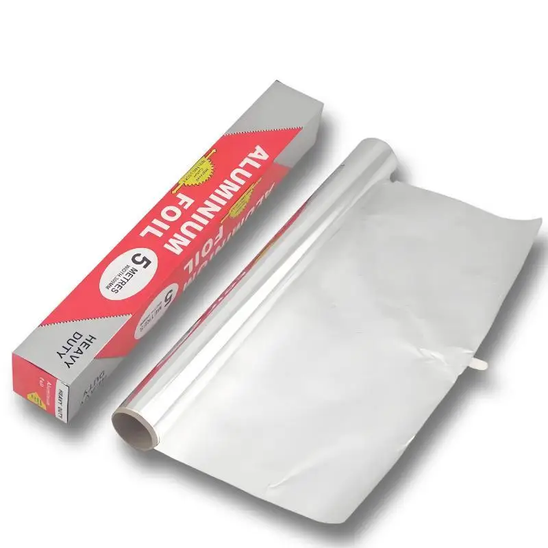Disposable Aluminum Foil Paper, Thickened Non-Stick Heat-Resistant Baking Paper in 3/5/10/20m Rolls